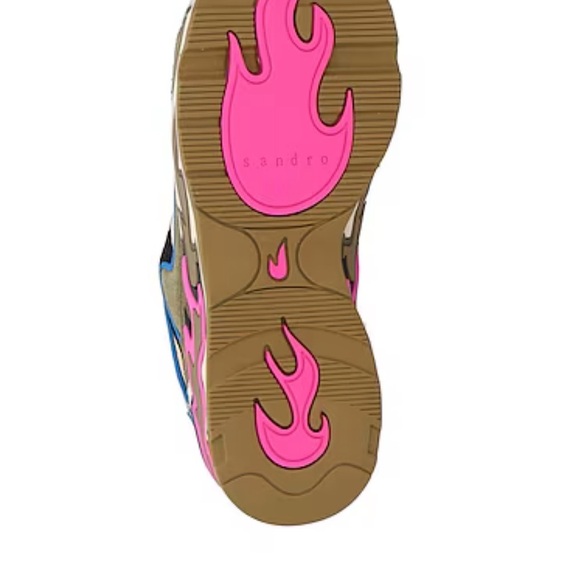 $295 New in Box Sandro Flame panelled sneakers Sz 36 - Picture 2 of 10